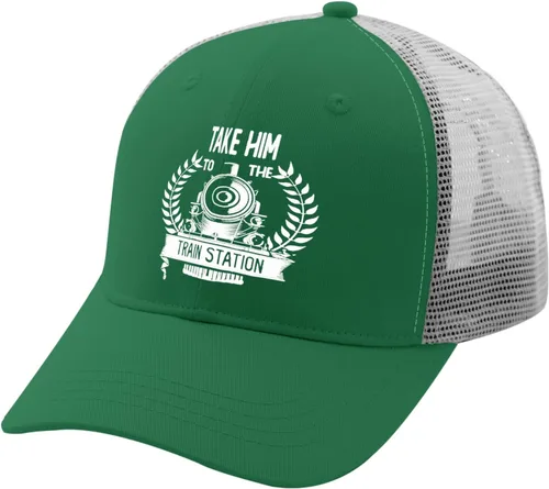 Vista 2 de Caps Take Him to The Train Station Dad Hats for Women Vintage Denim Cap Adjustable