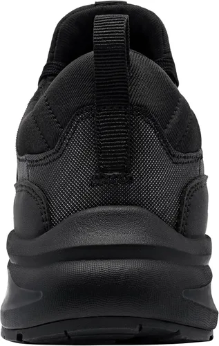 Vista 4 de LARNMERN Zapatos de trabajo antideslizantes para hombre, zapatos de moda para caminar, zapatos de cocina, zapatos de chef, impermeables