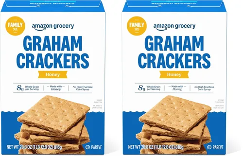Vista 6 de Marca Amazon – Happy Belly Honey Graham Crackers, 28.8 onzas