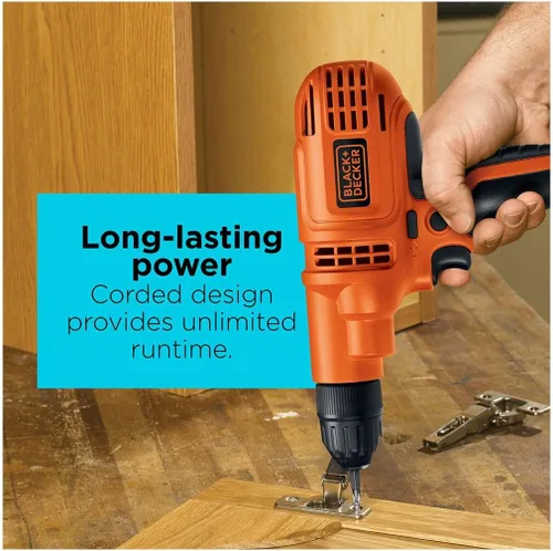 Vista 6 de Taladro Black & Decker DR260C 5.2-Amp, 3/8 pulgadas