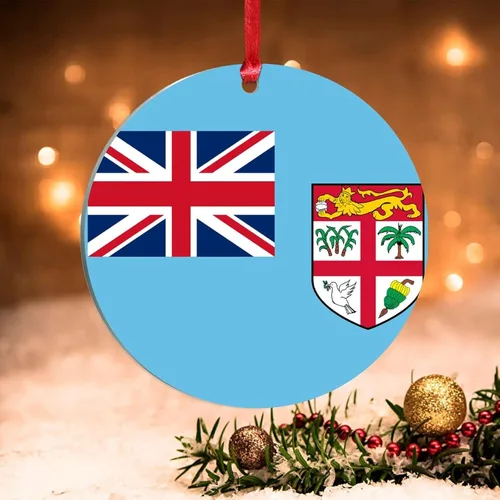 Vista 9 de Adornos de bandera de República Dominicana para árbol de Navidad, bandera nacional de República Dominicana, decoración de árbol de Navidad, recuerdo