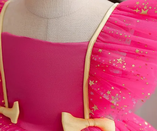 Vista 3 de HNXDYY Vestido para niña pequeña, vestido de fiesta de cumpleaños de princesa para bebé