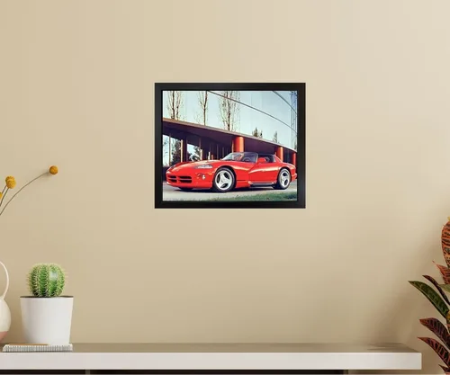 Vista 5 de Impact Posters Gallery Decoración de pared de coche deportivo, póster rojo SRT Dodge Viper (16 x 20 pulgadas)