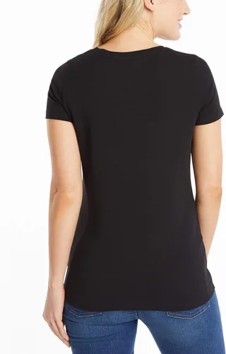 Vista 3 de Nautica Camiseta de algodón elástico con cuello en V para mujer Easy Comfort