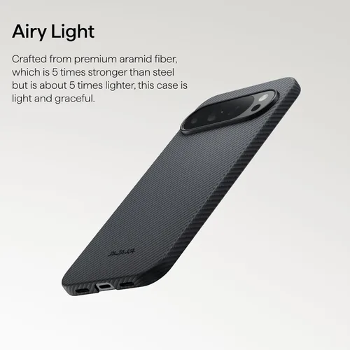 Vista 4 de pitaka Funda para Pixel 10 Pro XL de 6.8 pulgadas, funda ultradelgada para Google Pixel 10 Pro XL con sensación táctil sin funda, tejido de fibra