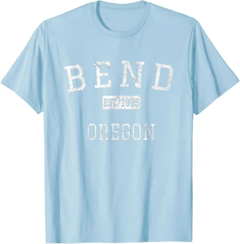 Vista 89 de Bend Oregon OR Camiseta vintage, Negro