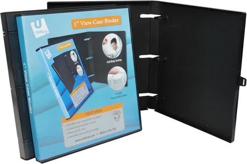 Vista 14 de UniKeep Carpeta de 3 anillos – La carpeta está totalmente cerrada, disponible en blanco, transparente o negro y en diferentes tamaños de lomo