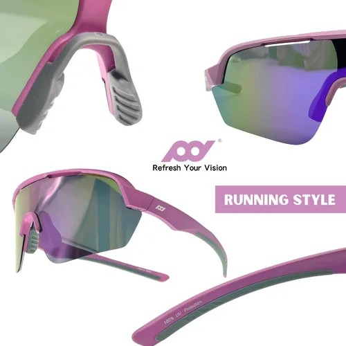 Vista 3 de XII WY escudo polarizado jóvenes niños junior deportes gafas de sol ciclismo correr golf béisbol para niños niñas