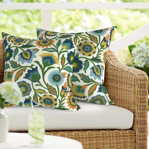 Vista 51 de DYTXIII Paquete de 2 almohadas lumbares impermeables para exteriores con rellenos, 12 x 20 pulgadas, almohada decorativa rectangular para patio