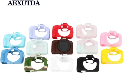 Vista 5 de R50 - Funda para cámara, silicona, antiarañazos, ajuste delgado Negro