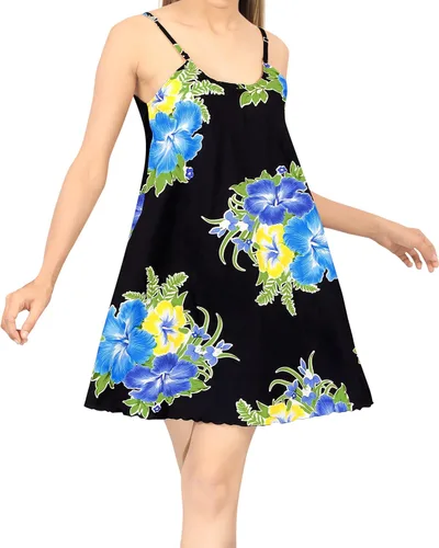 Vista 2 de LA LEELA Camisones de tirantes delgados para mujer