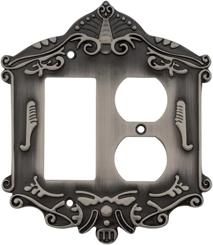 Vista 15 de Nostalgic Placa de cubierta de interruptor de luz victoriana de almacén