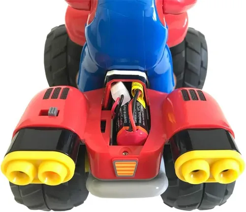Vista 3 de Carrera RC Nintendo Mario Kart - Auto de juguete con control remoto de 2.4 GHz, modelo Mario Quad
