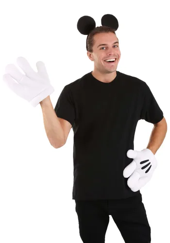 Vista 4 de Set de orejas y guantes de Mickey para mujer Multicolor