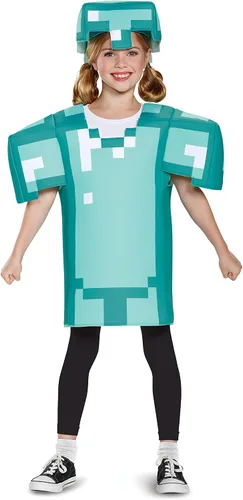 Vista 2 de Armor - Disfraz clásico de Minecraft, azul, mediano (7-8)
