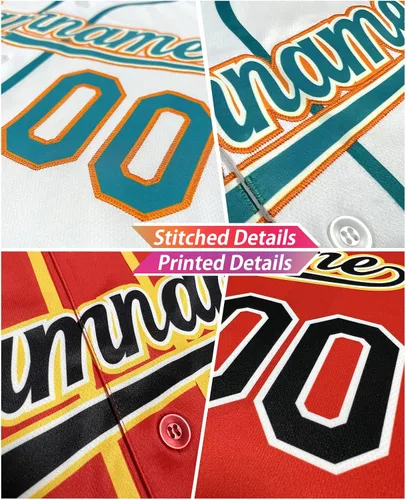 Vista 3 de Camisetas de béisbol personalizadas con botones de manga corta, número de nombre cosido personalizado impreso para adultos y jóvenes