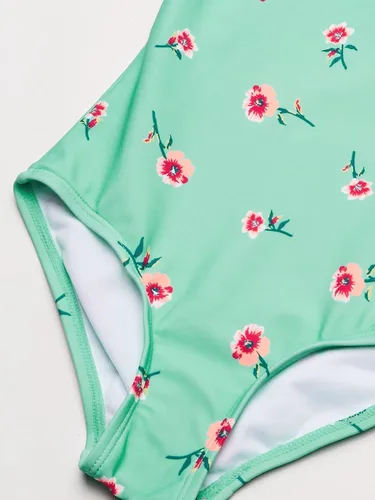 Vista 4 de Kanu Surf Traje de baño de 1 pieza con volantes florales Morgan para niña