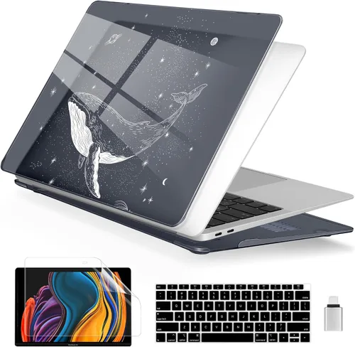 Vista 27 de Batianda Funda personalizable para MacBook Air M1 de 13 pulgadas modelo A2337 A2179 A1932 versión 2021 2020 2019, carcasa rígida pintada en 3D