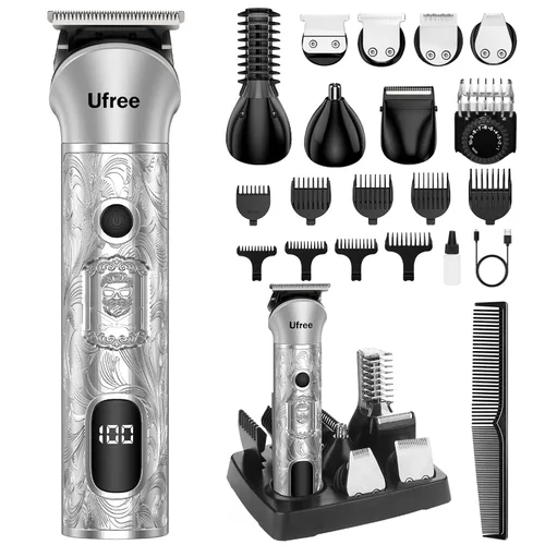 Vista 9 de Ufree Recortadora de barba profesional para hombres, maquinilla de afeitar Bronce