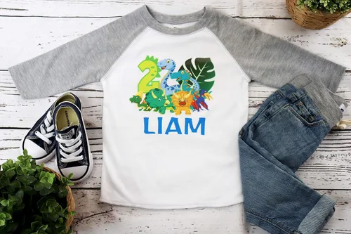 Vista 2 de Dinosaur Birthday Shirt Dinosaur Shirts for Boys and Onesies for Baby Boys Onederful 1st Birthday Boy 1st 2nd 3rd 4th 5th Toddler Birthday Shirt
