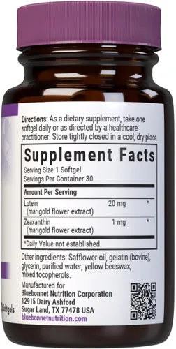 Vista 2 de BLUEBONNET LUTEÍNA NUTRICIONAL 20 mg