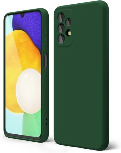 Vista 284 de oakxco Funda para teléfono Samsung Galaxy A12 con agarre de silicona líquida, linda delgada fina suave cubierta de gel de goma TPU lisa para mujeres