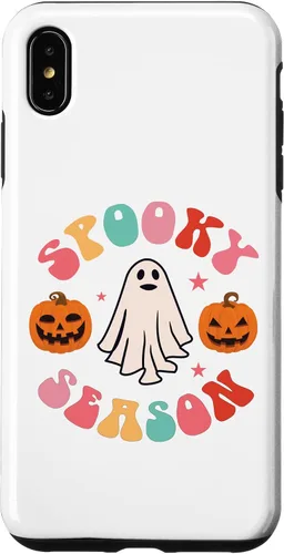 Vista 11 de Retro Halloween Cute Ghost Spooky Season Funny Case for iPhone 17