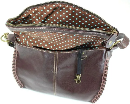 Vista 4 de CHALA Charming Crossbody Bag Shoulder Handbag With Flap Top and Purse Charm - Pewter