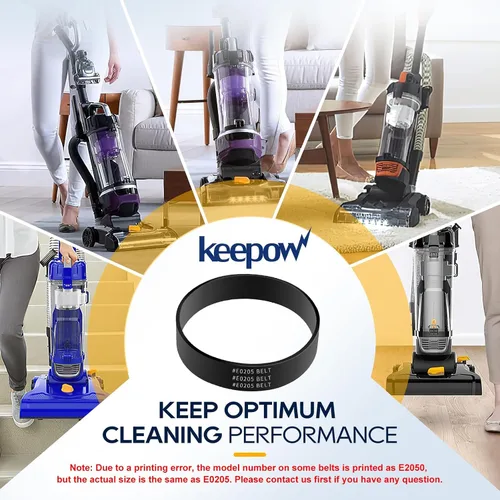 Vista 5 de KEEPOW Correa de vacío compatible con correa de vacío Eureka, parte E0205 Power Speed Vacuum, apto para Eureka modelo NEU280, NEU182A, NEU202