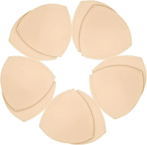 Vista 11 de URSMART Inserciones de almohadillas de brasier, inserciones de copas de sujetador, inserciones de brasier extraíbles transpirables para brasier beige