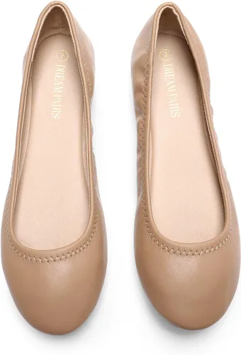 Vista 3 de DREAM PAIRS Zapatos planos para caminar de bailarina Sole-Happy para mujer