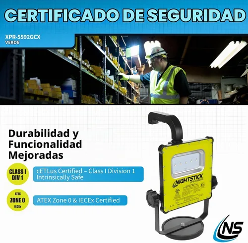 Vista 5 de Nightstick XPR-5592GCX Luz LED recargable intrínsecamente segura