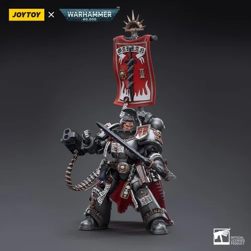 Vista 6 de LEBOO JOYTOY Warhammer 40K Grey Knights Castellan Crowe 1/18 Figura de acción Warrior Joy Modelos de juguete