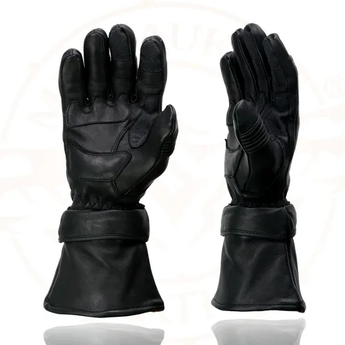 Vista 6 de Shaf International Guantes de guantelete con cremallera para hombre
