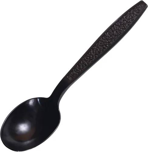 Vista 15 de Daxwell cuchara de té pesada, de tamaño completo, plástico negro, Negro, 1000
