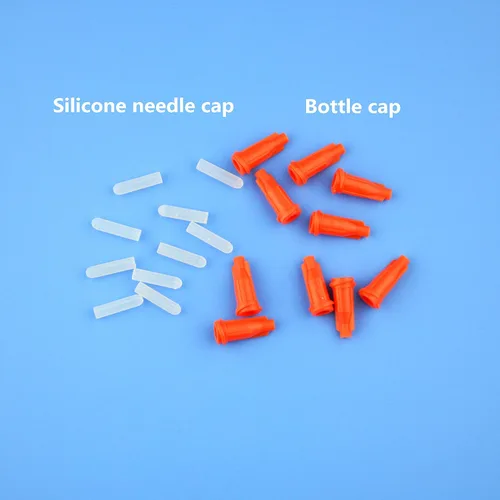 Vista 3 de SHAOTONG 10 piezas de botella de presión con agujas dispensadoras de 20G y tapa (botella dispensadora de 30 ml)