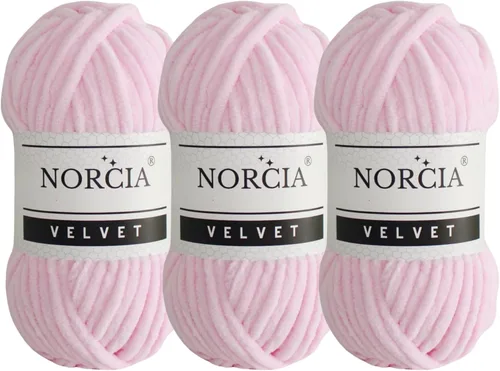 Vista 47 de Hilo de Terciopelo Suave Chenille para Ganchillo Super Voluminoso (100g-3.50oz) (68m-74.3 yds) Hilo para Manta de Bebé para Tejer Amigurumi Hilo