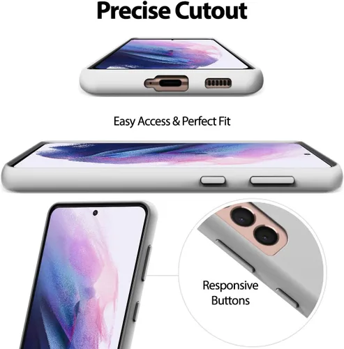 Vista 5 de GOOSPERY Funda de silicona líquida compatible con Samsung Galaxy S21 Plus, suave al tacto, protección de cuerpo completo, a prueba de golpes