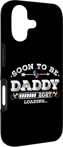 Vista 3 de Soon to Be Daddy 2027 Loading for Pregnancy Announcement Case for iPhone 17