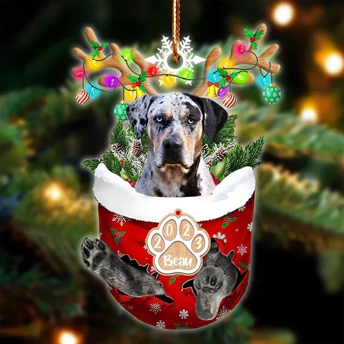 Vista 112 de NAZENTI Adorno Navideño de Bolsillo Personalizado de Affenpinscher en la Nieve, Adorno de Forma Acrílica de Perro, Adorno de Navidad 2023, Adorno