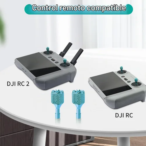Vista 2 de Hanatora Joysticks Stick para DJI RC, RC 2 (Air 3S, Neo, Flip, Air 3, Mini 6/4/3 Pro, Mini 3, Mavic 3 Classic/Pro Drone Controller), control remoto