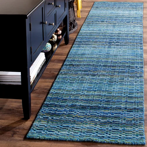 Vista 9 de SAFAVIEH Himalaya Collection - Alfombra decorativa, 2 x 3 pies, azul y multicolor, lana hecha a mano, ideal para zonas de alto tráfico en entrada