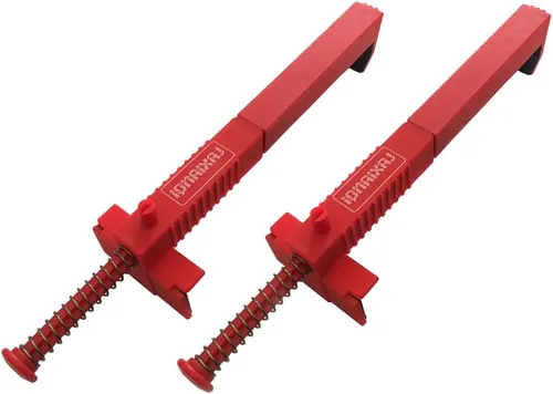Vista 7 de LXQ - Clips de línea de ladrillo de 3.5 a 4.7 pulgadas, se venden en pares, color rojo