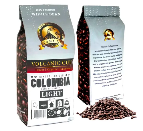 Vista 10 de Café de grano entero tostado ligero Volcanic Cult Vanuat Organic Supreme Finest Artisan Coffee ofrece una amplia selección de opciones de café