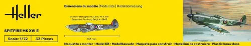 Vista 4 de Heller Kit de construcción de modelo de avión Spitfire MK 16E