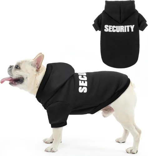 Vista 54 de SCENEREAL Sudaderas con capucha de seguridad para perros de tamaño pequeño, mediano y grande, ropa de felpa cepillada con gorro, abrigo de algodón