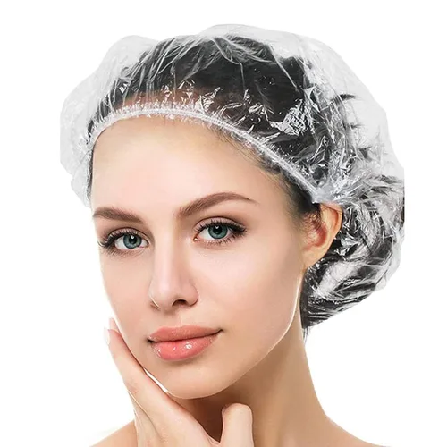 Vista 10 de Gorros de ducha desechables para mujer, transparentes