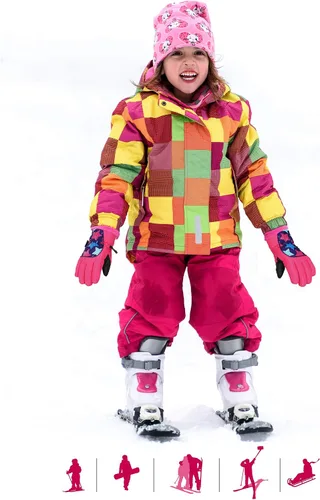 Vista 2 de Guantes de esquí unisex para invierno y nieve, impermeables, cálidos, para clima frío