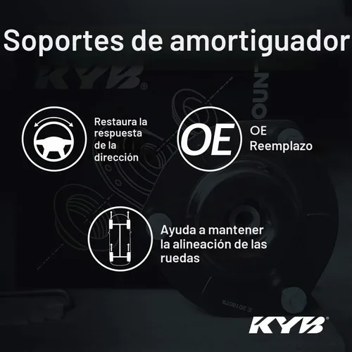 Vista 3 de KYB SM5884 Kit de montaje de puntal, rodamiento y retención superior