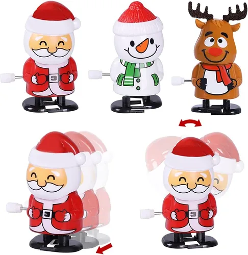 Vista 5 de Max Fun 18 piezas de relleno de calcetines de Navidad juguetes de cuerda